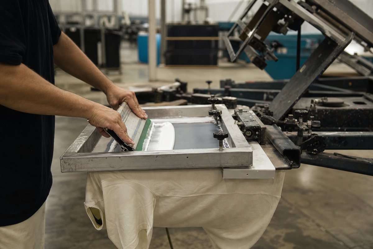 Screen printing an ENVY blank